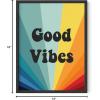 imageHAUS AND HUES Psychedelic Wall Art  Sun and Moon Decor Astrology ampamp Spiritual Posters Trippy Wall Art Black Frame 16x20Good Vibes