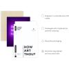 imageHAUS AND HUES Purple Pictures Wall Decor  Girls Wall Art for Bedroom Aesthetic Neon Posters Purple Wall Decor for Bedroom Black Framed 16x20Girls Just Wanna Have Fun