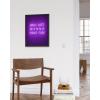 imageHAUS AND HUES Purple Pictures Wall Decor  Girls Wall Art for Bedroom Aesthetic Neon Posters Purple Wall Decor for Bedroom Black Framed 16x20Girls Just Wanna Have Fun