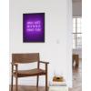imageHAUS AND HUES Purple Pictures Wall Decor  Girls Wall Art for Bedroom Aesthetic Neon Posters Purple Wall Decor for Bedroom Black Framed 16x20Girls Just Wanna Have Fun
