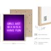 imageHAUS AND HUES Purple Pictures Wall Decor  Girls Wall Art for Bedroom Aesthetic Neon Posters Purple Wall Decor for Bedroom Black Framed 16x20Girls Just Wanna Have Fun