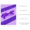 imageHAUS AND HUES Purple Pictures Wall Decor  Girls Wall Art for Bedroom Aesthetic Neon Posters Purple Wall Decor for Bedroom Black Framed 16x20Heart Glasses