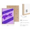imageHAUS AND HUES Purple Pictures Wall Decor  Girls Wall Art for Bedroom Aesthetic Neon Posters Purple Wall Decor for Bedroom Black Framed 16x20Heart Glasses