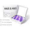imageHAUS AND HUES Purple Pictures Wall Decor  Girls Wall Art for Bedroom Aesthetic Neon Posters Purple Wall Decor for Bedroom Black Framed 16x20Heart Glasses