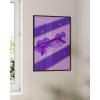 imageHAUS AND HUES Purple Pictures Wall Decor  Girls Wall Art for Bedroom Aesthetic Neon Posters Purple Wall Decor for Bedroom Black Framed 16x20Heart Glasses