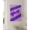 imageHAUS AND HUES Purple Pictures Wall Decor  Girls Wall Art for Bedroom Aesthetic Neon Posters Purple Wall Decor for Bedroom Black Framed 16x20Heart Glasses