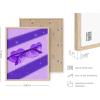 imageHAUS AND HUES Purple Pictures Wall Decor  Girls Wall Art for Bedroom Aesthetic Neon Posters Purple Wall Decor for Bedroom Black Framed 16x20Heart Glasses