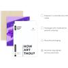 imageHAUS AND HUES Purple Pictures Wall Decor  Girls Wall Art for Bedroom Aesthetic Neon Posters Purple Wall Decor for Bedroom Black Framed 16x20Heart Glasses