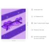 imageHAUS AND HUES Purple Pictures Wall Decor  Girls Wall Art for Bedroom Aesthetic Neon Posters Purple Wall Decor for Bedroom Black Framed 16x20Heart Glasses