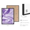 imageHAUS AND HUES Purple Pictures Wall Decor  Girls Wall Art for Bedroom Aesthetic Neon Posters Purple Wall Decor for Bedroom Black Framed 16x20Lavender Silk