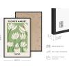 imageHAUS AND HUES Sage Green Wall Decor  Aesthetic Green Room Art Minimalist Botanical Prints Dark Green Bedroom ampamp Dorm Posters Framed Black 16quot x 20quotFlower Market Sage