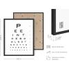 imageHAUS AND HUES Funny Bathroom Decor Sign 16x20 Black Framed Minimalist StyleEye Exam