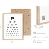 imageHAUS AND HUES Funny Bathroom Decor Sign 16x20 Black Framed Minimalist StyleEye Exam