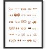 imageHAUS AND HUES Funny Bathroom Wall Art Decor Signs  Toilet Rules Maze Unframed 16x20Boobs
