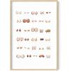 imageHAUS AND HUES Funny Bathroom Wall Art Decor Signs  Toilet Rules Maze Unframed 16x20Boobs