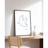 imageHAUS AND HUES Geometric Wall Art  Piet Mondrian Modern Print Red and Yellow Painting Abstract Yellow and Blue Poster for Dorm Living Room and Kitchen Walls Black Frame 24x36Dove of Peace
