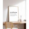 imageHAUS AND HUES Home Office Wall Decor  Funny Wall Art for Office Cubicle Wall Decor Funny Office Decorations for Work Funny Cubicle Decor Wall Sayings for Office Meeting Unframed 24x36Procaffeinating