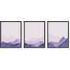 imageHAUS AND HUES Misty Forest Print  Nature Poster Landscape Photography Tree and Mountain Decor 8x10 Framed BeigePink  Purple