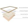 imageHAUS AND HUES Misty Forest Print Nature Poster  Set of 3 Forest Posters Landscape Photography Prints Tree Posters and Mountain Decor Mountain Photography Poster Mountains 16quotx20quot Framed BeigeNeutral Arch