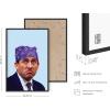 imageHAUS AND HUES The Office Dwight Schrute Poster TV Show Wall Art Funny Posters Merchandise Framed Beige 12x16Prison Mike