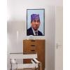 imageHAUS AND HUES The Office Dwight Schrute Poster TV Show Wall Art Funny Posters Merchandise Framed Beige 12x16Prison Mike