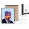 imageHAUS AND HUES The Office Dwight Schrute Poster TV Show Wall Art Funny Posters Merchandise Framed Beige 12x16Prison Mike