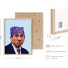 imageHAUS AND HUES The Office Dwight Schrute Poster TV Show Wall Art Funny Posters Merchandise Framed Beige 12x16Prison Mike