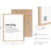 imageHAUS AND HUES Travel Posters  Wanderlust Decor Quotes Wall Art Typography Adventure Art UNFRAMED 12quot x 16Meeting