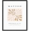 imageHaus and Hues Matisse Print and Art Exhibition Poster  Henri Matisse Prints and Posters  Matisse Posters for Exhibition Walls Matisse Blue Poster and Nude Art Matisse Blue Nude Framed Black  12x16Beige Clover