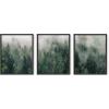 imageHAUS AND HUES Forest Mountain Wall Art for Living Room  Nature Decor 11quotx14quot UNFRAMED Black and WhiteFoggy Green