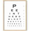 imageHAUS AND HUES Funny Bathroom Decor Sign 16x20 Black Framed Minimalist StyleEye Exam
