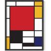 imageHAUS AND HUES Matisse Poster and Abstract Art Prints  Henri Matisse Prints Art Exhibition Poster Aesthetic Drawing Matisse Paintings Cut Out Art Black Plant Clover Matisse Framed Black 24x36Piet Mondrian