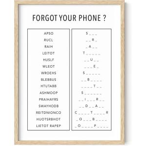 imageHAUS AND HUES Funny Bathroom Signs for Home Decor Funny Bathroom Decor Funny Bathroom Wall Art Bathroom Art Funny Bathroom Decor Bathroom Eye Exam Framed Black 24x36Unscramble
