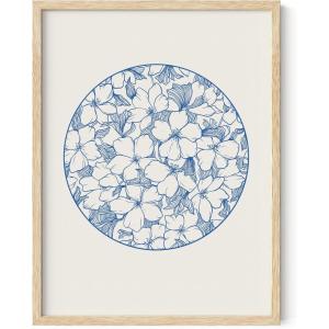 imageHAUS AND HUES Japanese Wall Art  Matsumoto Hoji Frog Framed Print Wabi Sabi Japandi Decor Japanese Frog Art for Bedroom 12x16 Black FrameFlower Circle