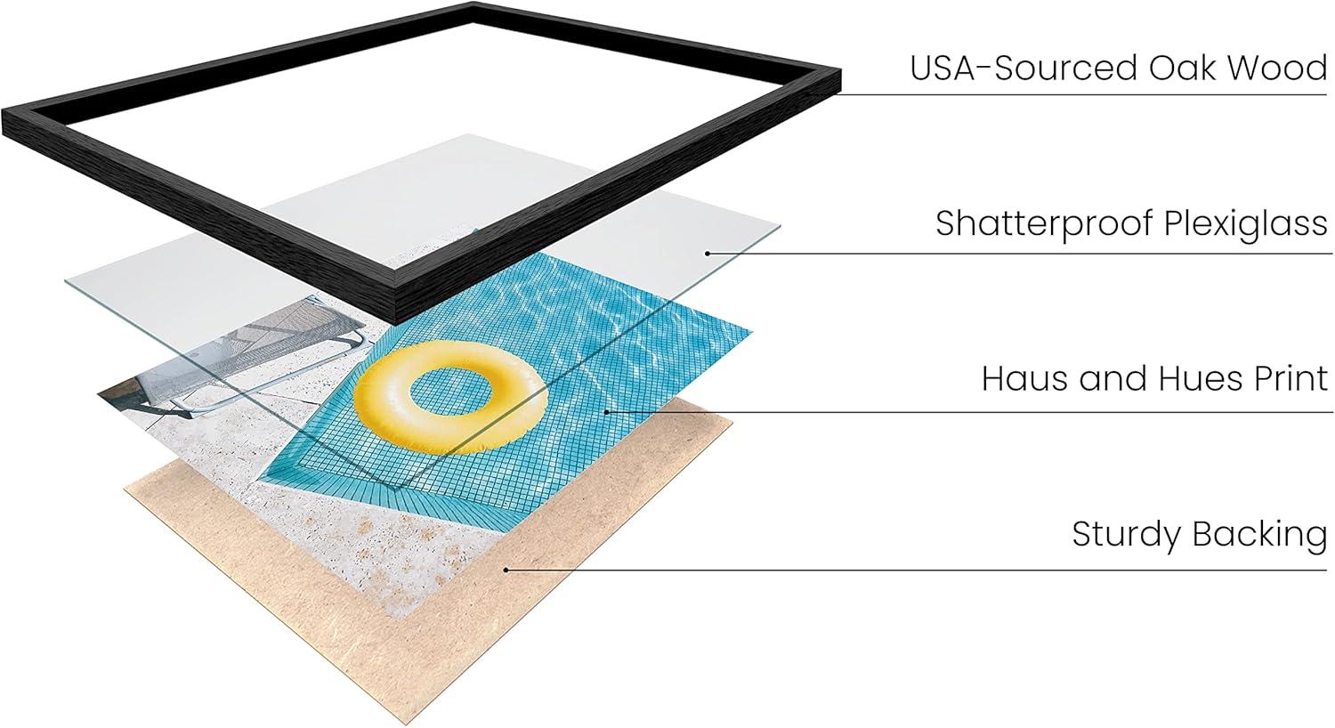 imageHAUS AND HUES Preppy Pictures for Wall  Set of 6 Colorful Preppy Collage Wall Art Pink Bedroom Decor Bright Pink Aesthetic Cute Girls Posters College Room Wall Decor Beige Frame 8x10Palm Springs