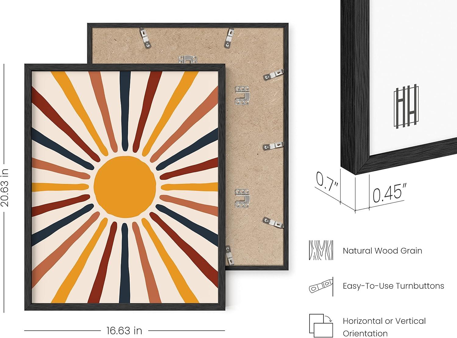 imageHAUS AND HUES Vintage Nature Posters  Set of 3 Butterfly Art Botanical Prints for Room Aesthetic Wall Decor UNFRAMED 8quotx10quotMid Century Terracotta