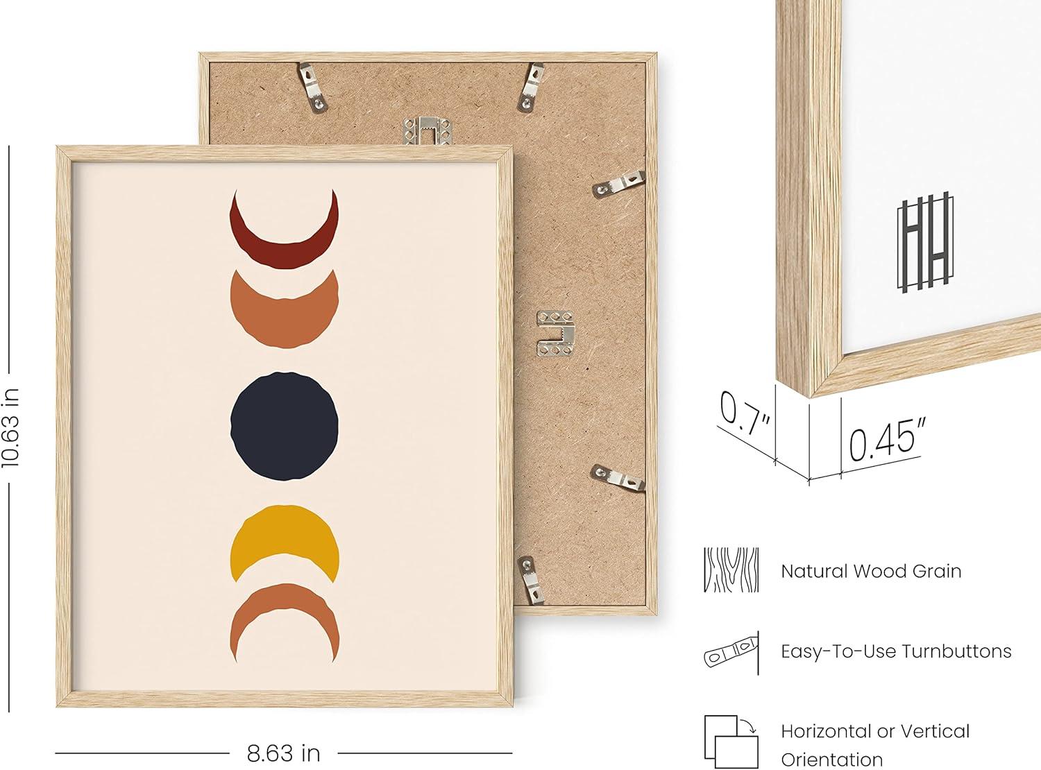 imageHAUS AND HUES Vintage Nature Posters  Set of 3 Butterfly Art Botanical Prints for Room Aesthetic Wall Decor UNFRAMED 8quotx10quotMid Century Terracotta