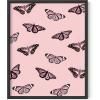 imageHAUS AND HUES Butterfly Picture Wall Decor  Aesthetic Poster for Room Yellow Wall Art Butterfly Print for Bedroom 16x20 UnframedPink Butterfly Collage