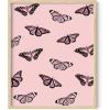 imageHAUS AND HUES Butterfly Picture Wall Decor  Aesthetic Poster for Room Yellow Wall Art Butterfly Print for Bedroom 16x20 UnframedPink Butterfly Collage