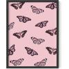 imageHAUS AND HUES Butterfly Picture Wall Decor  Aesthetic Poster for Room Yellow Wall Art Butterfly Print for Bedroom 16x20 UnframedPink Butterfly Collage