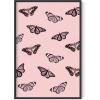 imageHAUS AND HUES Butterfly Picture Wall Decor  Aesthetic Poster for Room Yellow Wall Art Butterfly Print for Bedroom 16x20 UnframedPink Butterfly Collage