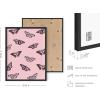 imageHAUS AND HUES Butterfly Picture Wall Decor  Aesthetic Poster for Room Yellow Wall Art Butterfly Print for Bedroom 16x20 UnframedPink Butterfly Collage