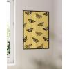 imageHAUS AND HUES Butterfly Picture Wall Decor  Aesthetic Poster for Room Yellow Wall Art Butterfly Print for Bedroom 16x20 UnframedYellow Butterflies