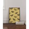 imageHAUS AND HUES Butterfly Picture Wall Decor  Aesthetic Poster for Room Yellow Wall Art Butterfly Print for Bedroom 16x20 UnframedYellow Butterflies
