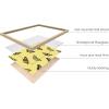 imageHAUS AND HUES Butterfly Picture Wall Decor  Aesthetic Poster for Room Yellow Wall Art Butterfly Print for Bedroom 16x20 UnframedYellow Butterflies