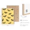 imageHAUS AND HUES Butterfly Picture Wall Decor  Aesthetic Poster for Room Yellow Wall Art Butterfly Print for Bedroom 16x20 UnframedYellow Butterflies