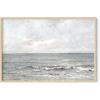 imageHAUS AND HUES Coastal Wall Art  Vintage Frame Prints and Oil Paintings Collection for Timeless Wall Art Ocean Views Nature Inspired and Antique Charm Walnut Frame 8x10Sea