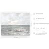 imageHAUS AND HUES Coastal Wall Art  Vintage Frame Prints and Oil Paintings Collection for Timeless Wall Art Ocean Views Nature Inspired and Antique Charm Walnut Frame 8x10Sea