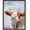 imageHAUS AND HUES Dandelion Wall Art  Vintage Botanical Print for Living Room Unframed 16x20Flower Crown Cow