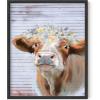 imageHAUS AND HUES Dandelion Wall Art  Vintage Botanical Print for Living Room Unframed 16x20Flower Crown Cow